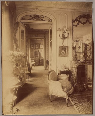 Mlle Sorel enteriőrje, a Comédie-Française művésze, Champs-Élysées sugárút alkotó: Eugène Atget