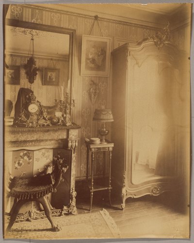 Innenraum von Frau D., kleine Rentnerin, Boulevard du Port-Royal alkotó: Eugène Atget