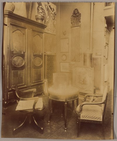 Innenraum von Herrn C., Dekorateur Wohnungen, Rue du Montparnasse alkotó: Eugène Atget