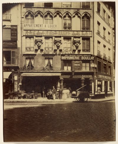 Ház, Place du Caire 2. (épület, Place du Caire) alkotó: Eugène Atget