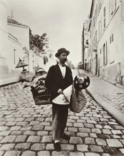 Lámpaernyő-kereskedő alkotó: Eugène Atget
