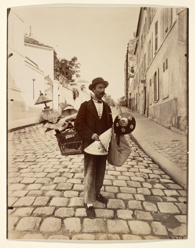 Lámpaernyő-kereskedő alkotó: Eugène Atget