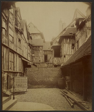 Rouen, udvar a Rue Martainville-on alkotó: Eugène Atget