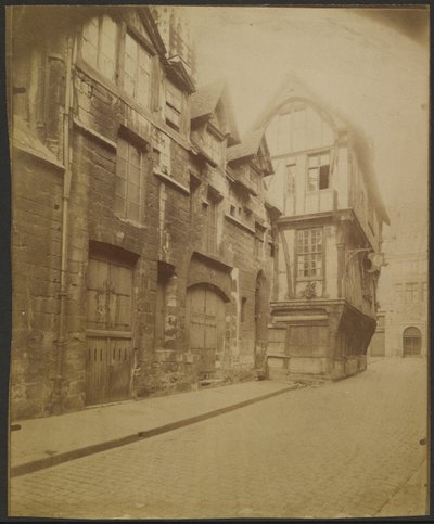 Rouen, ház a Saint-Romain utcában alkotó: Eugène Atget