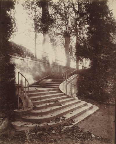 A Saint-Cloud-i lépcsők,1906 (fotó) alkotó: Eugène Atget