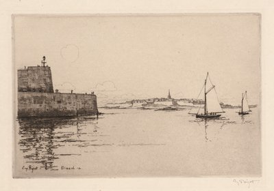 Saint-Malo Vue de Dinard (Saint-Malo vu de Dinard) alkotó: Eugene Bejot