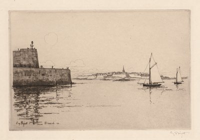 Saint-Malo Dinardról nézve Saint-Malo Dinardról nézve, 1914. alkotó: Eugene Bejot