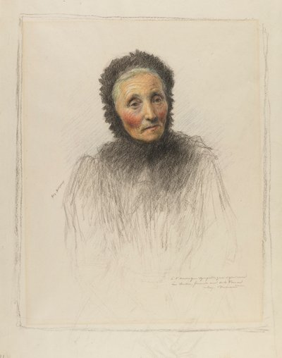 Öregasszony alkotó: Eugene Burnand
