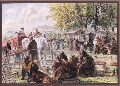 Az Angyalok Mária káptalanja Assisi közelében, 1919 alkotó: Eugene Burnand