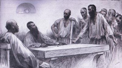 A munkások a szőlőben, Bibbys Annual, 1916-17 alkotó: Eugene Burnand
