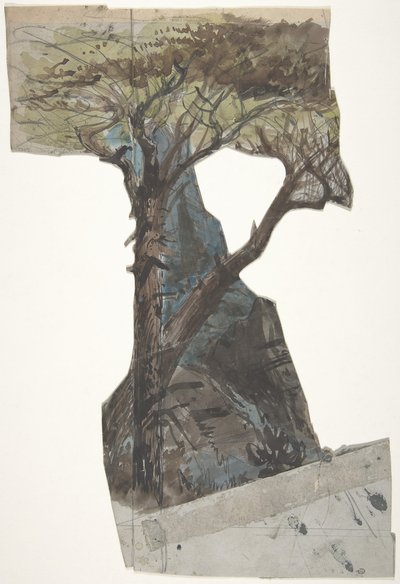 Színpadi díszlet az Opérában, Párizs, 1830-90. alkotó: Eugene Ciceri