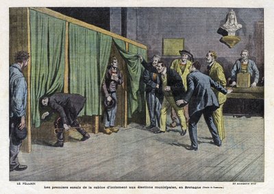 Az izolációs kabin első tesztjei a bretagne-i választások idején alkotó: Eugene Damblans