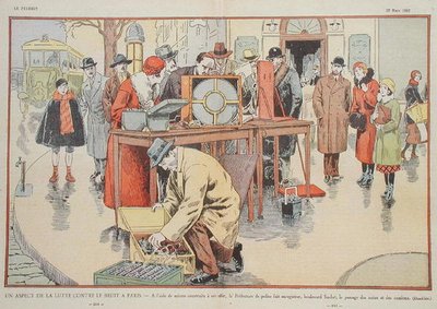 A párizsi zajszintek mérése a "Le Pelerin"-ből alkotó: Eugene Damblans