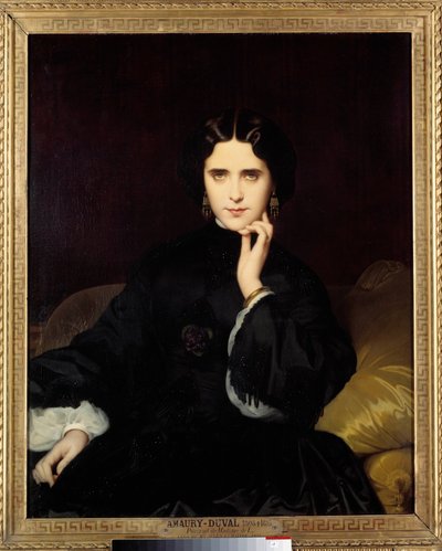 Madame de Loynes portréja (1837-1908) Fontos irodalmi és politikai szalont tartott. Eugene Amaury-Duval (1808-1885) festménye 1862 V. 0,82x1m. Párizs, Musee d