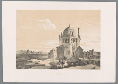 Shah Khoda mecset Soltaniyehben Chah-Khodah-Bendèh à Sultânyèn mecset (cím a tárgyon) Perzsa tájak (sorozat címe) Perse moderne (sorozat címe) alkotó: Eugene Flandin