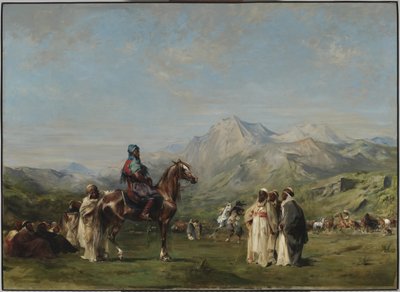 Tábor az Atlasz-hegységben alkotó: Eugène Fromentin