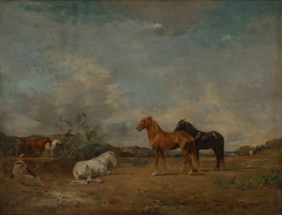 Arab táborhely alkotó: Eugène Fromentin