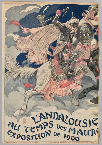 Andalúzia a mórok idején (bal oldal) alkotó: Eugene Grasset