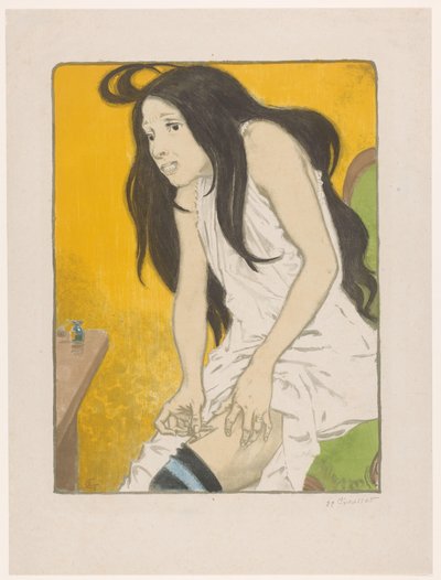 Morfin függő nő La Morphinomane alkotó: Eugene Grasset