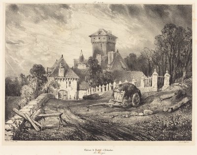 A Pesteil-kastély Polminhacban alkotó: Eugene Isabey