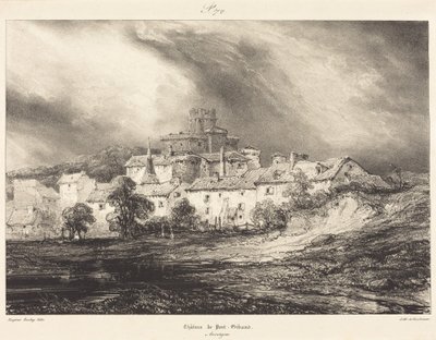 Pont-Gibaud-kastély alkotó: Eugene Isabey