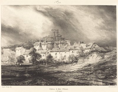 Pont-Gibaud kastélya alkotó: Eugene Isabey
