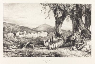 Royat szurdoka, Auvergne alkotó: Eugene Isabey