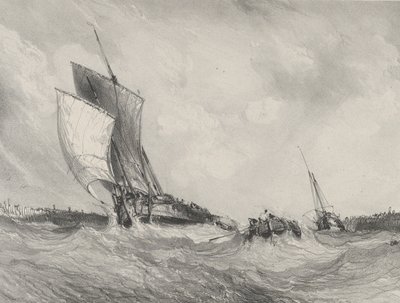 Visszatérve a kikötőbe, 1833. alkotó: Eugene Isabey