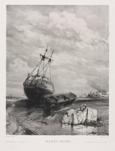 Hat tengerészgyalogos: Apály alkotó: Eugene Isabey