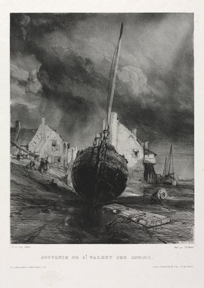 Hat tengerészgyalogos: Szent Valéry-sur-Somme emléktárgy alkotó: Eugene Isabey