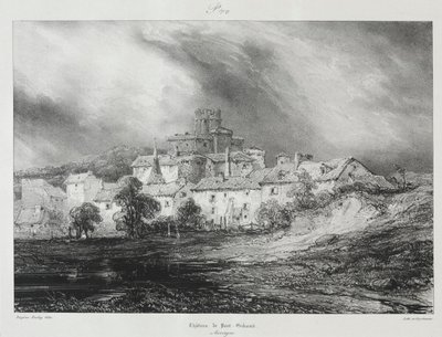 Festői és romantikus utazások az ókori Franciaországban, Auvergne..., 1830. alkotó: Eugene Isabey