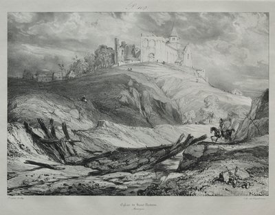 Szent Nectaire templom. alkotó: Eugene Isabey