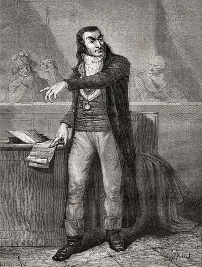 Antoine Quentin Fouquier-Tinville (1746-95), vésette: Blanpain alkotó: Eugene Joseph Viollat
