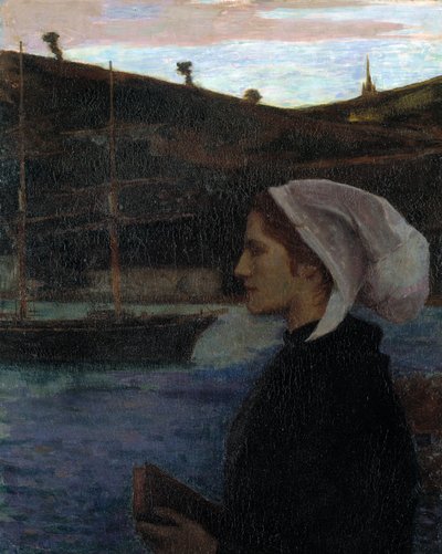 Egy breton vasárnap, kb. 1890. alkotó: Eugene Laurent Vail