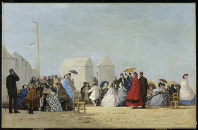 Strand Trouville közelében, 1864 alkotó: Eugene Louis Boudin