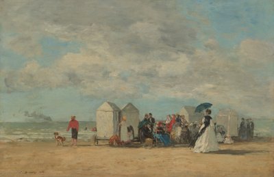 Strand jelenet alkotó: Eugene Louis Boudin