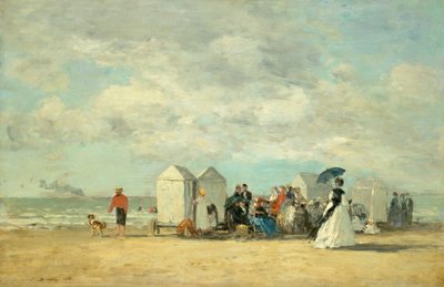 Tengerparti jelenet, 1862. alkotó: Eugene Louis Boudin