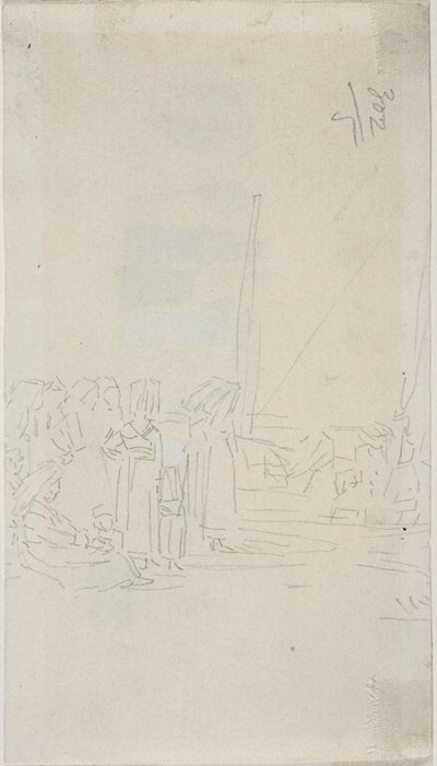 Breton nők a tengerparton alkotó: Eugene Louis Boudin