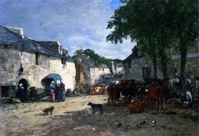 Marhapiac Daoulasban, Bretagne-ban alkotó: Eugene Louis Boudin