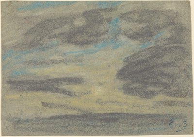 Felhők a tenger felett, 18601865. alkotó: Eugene Louis Boudin