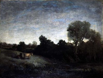 Tehenek a réten, 1854 körül (olaj, vászon) alkotó: Eugene Louis Boudin