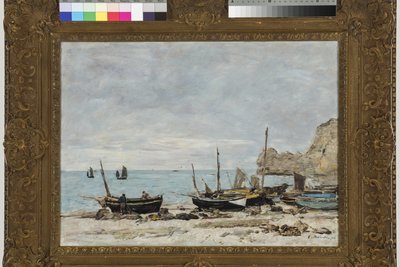 Étretat alkotó: Eugene Louis Boudin