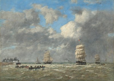 Le Havre, 1883. alkotó: Eugene Louis Boudin