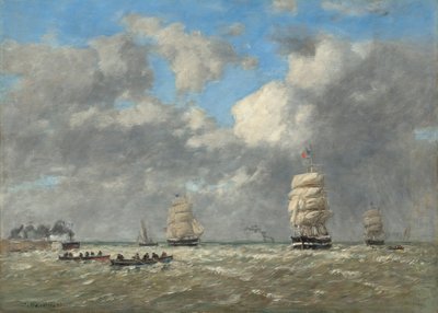 Le Havre, 1883 alkotó: Eugene Louis Boudin