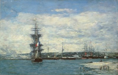 Le Havre, 1864-66 körül alkotó: Eugene Louis Boudin