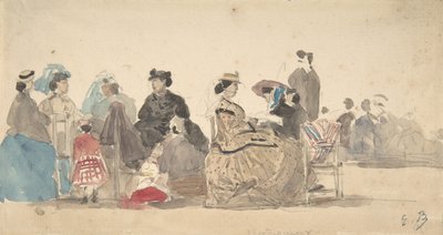 A tengerparton, 1865. alkotó: Eugene Louis Boudin