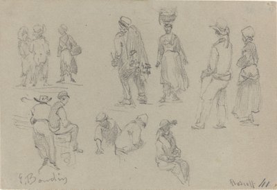 Tartományi alakok, 19. század vége. alkotó: Eugene Louis Boudin