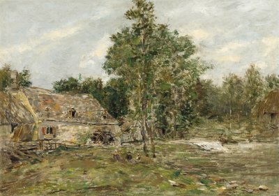 Saint-Cenery, a malom, 1890-92 körül alkotó: Eugene Louis Boudin