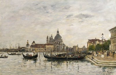 Santa Maria della Salute és a Dogana, Velence alkotó: Eugene Louis Boudin