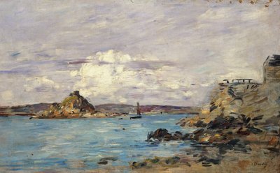 Tanulmány a Douarnenezi-öbölhez, 1895-97 körül alkotó: Eugene Louis Boudin